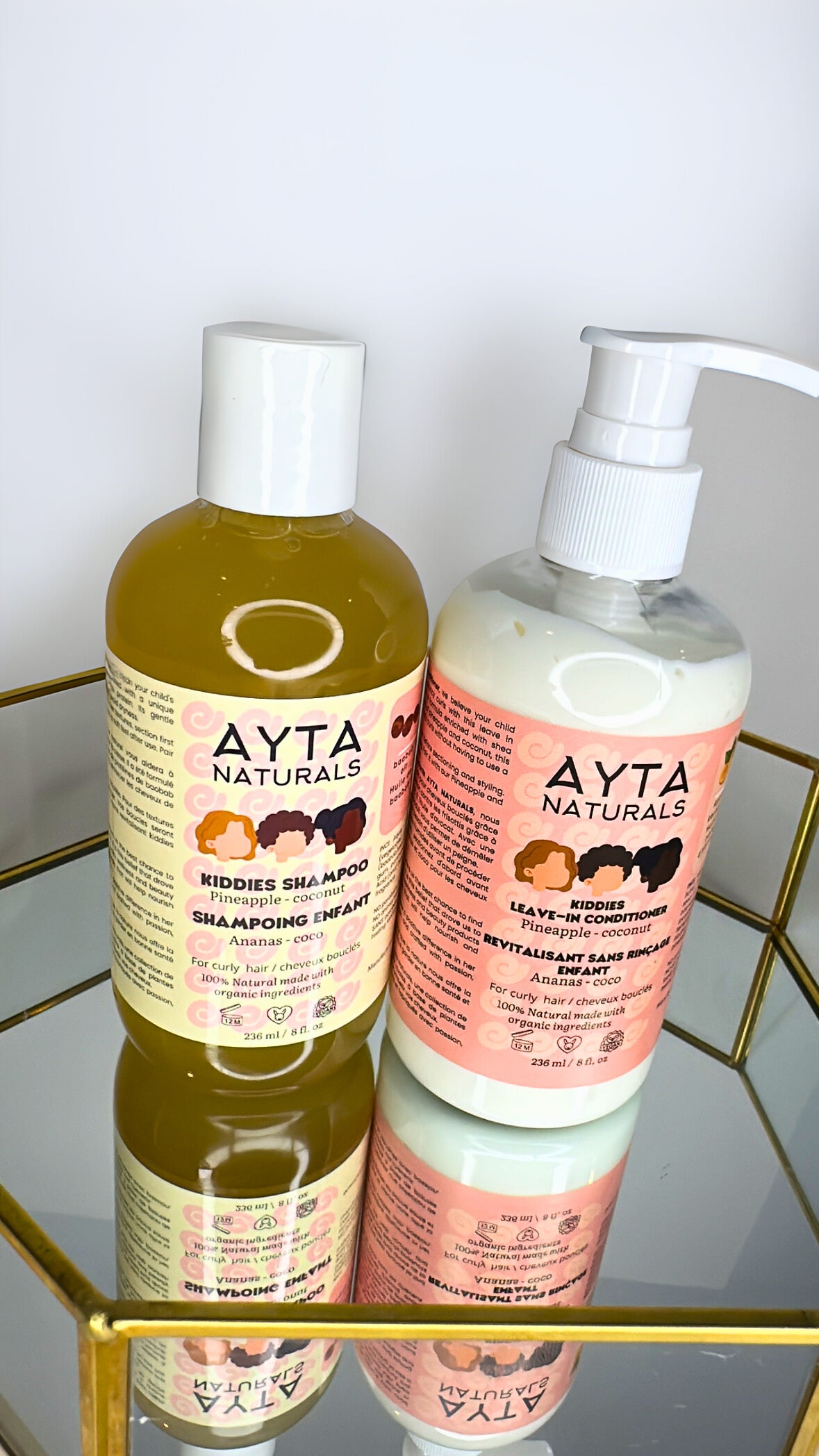 DUO ENFANT KIDDIES - SHAMPOING ET REVITALISANT - COCO ANANAS