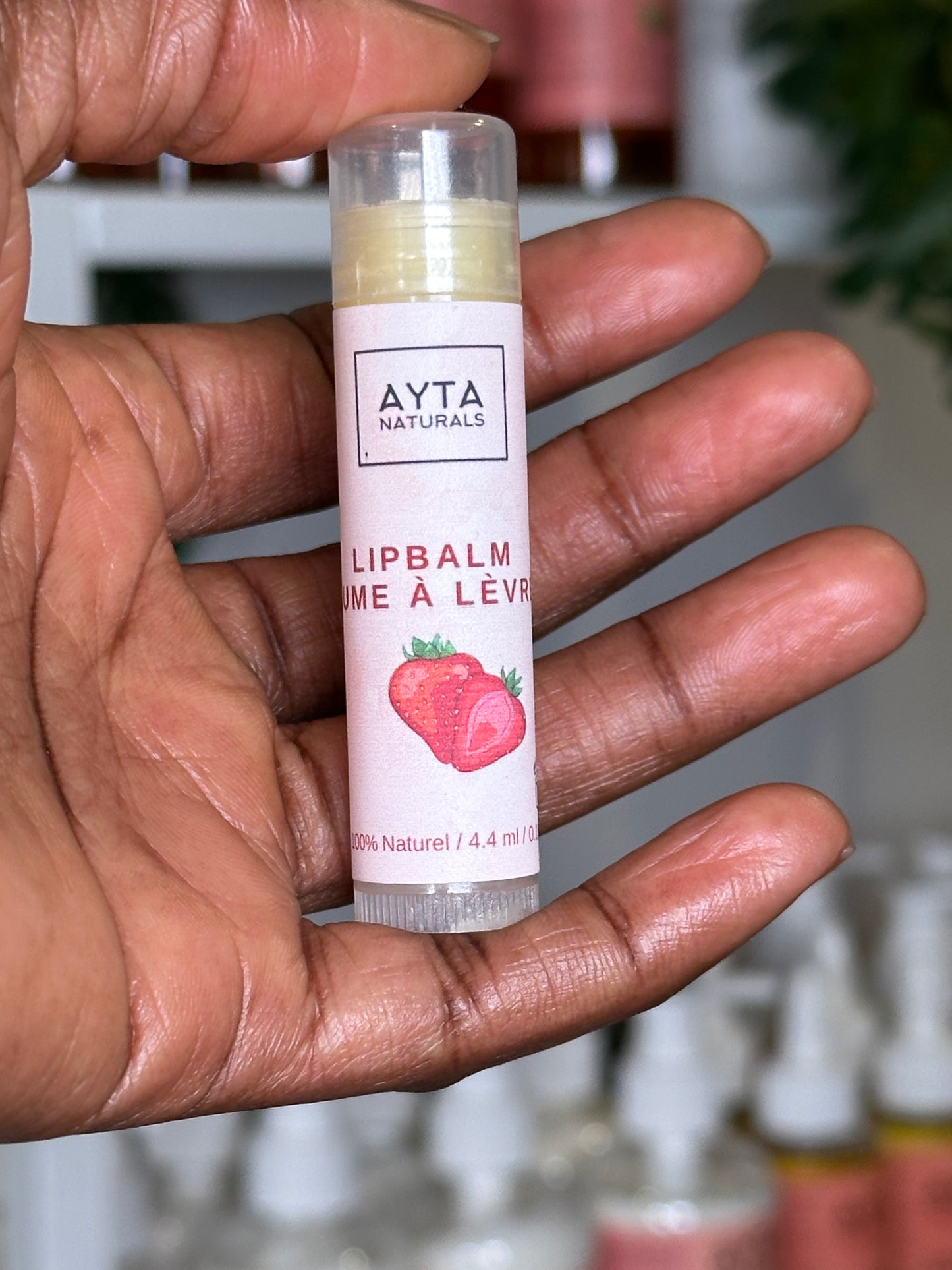 Baume à lèvres Fraise - Strawberry lipbalm