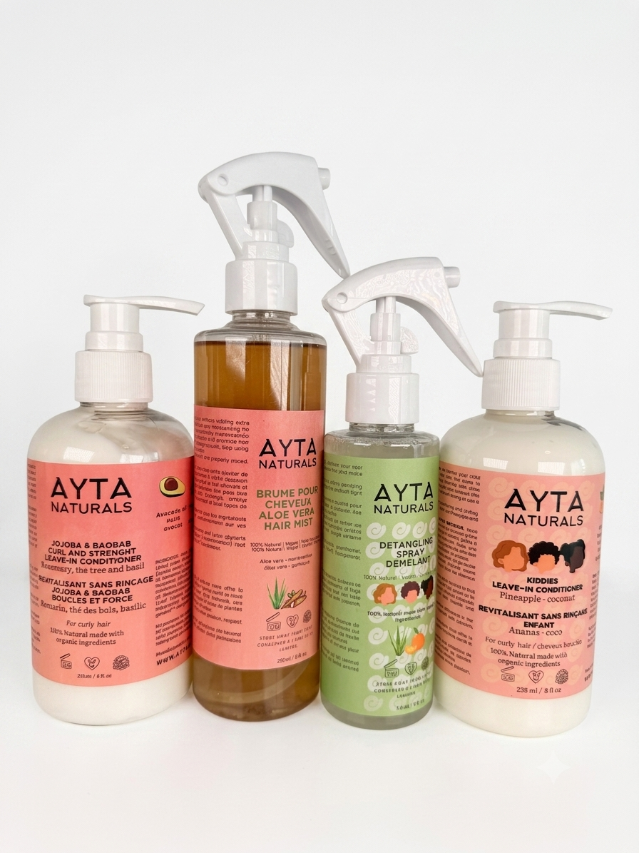 Gamme hydratation capillaire maman / enfant - AYTA naturals