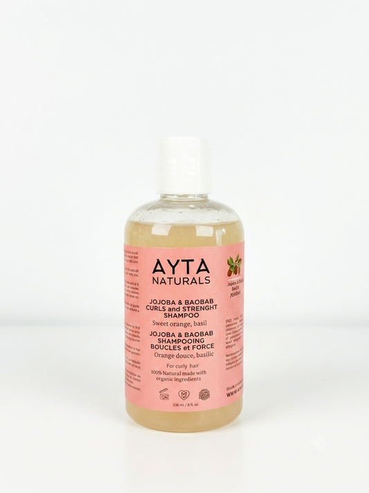 Shampoing clarifiant - citron et orange douce - Gamme AYTA NATURALS