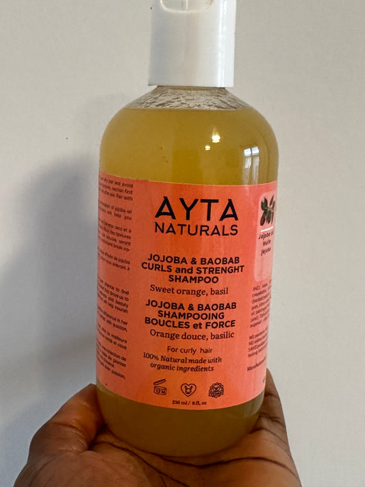 Shampoing clarifiant - citron et orange douce - Gamme AYTA NATURALS