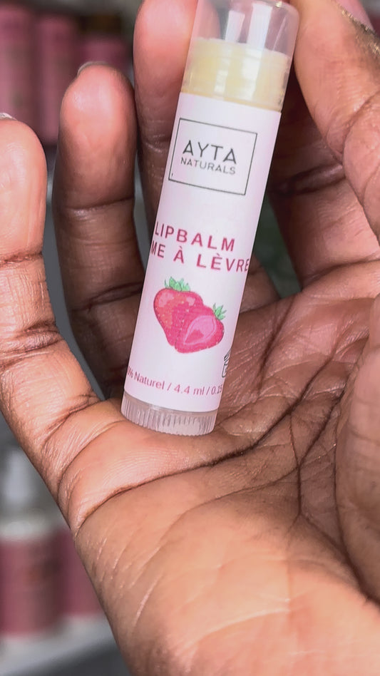 Baume à lèvres Fraise - Strawberry lipbalm
